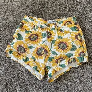 American Apparel sunflower shorts